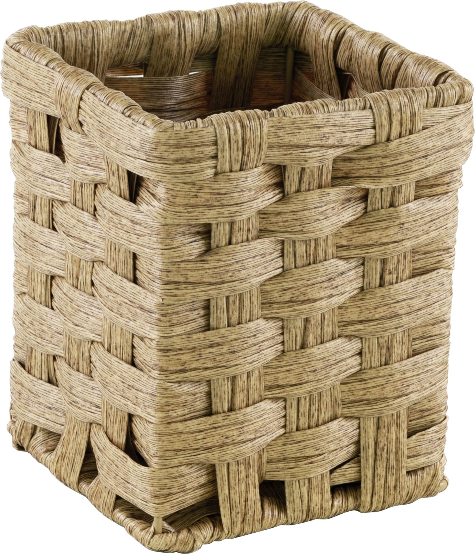Besteckkorb quadratisch, beige, Polyrattan
