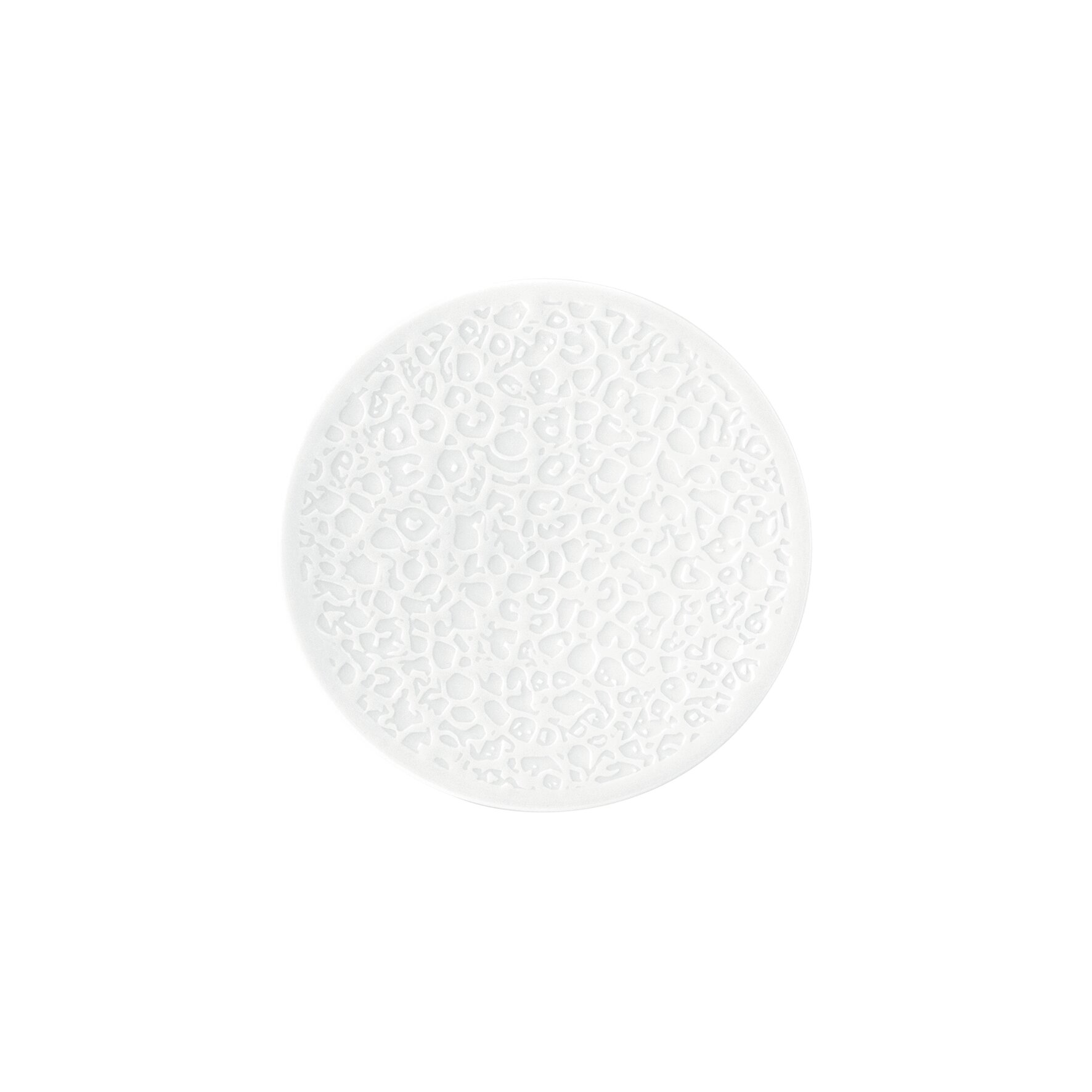 Nori, Servierpodest ø 156 mm Relief weiß