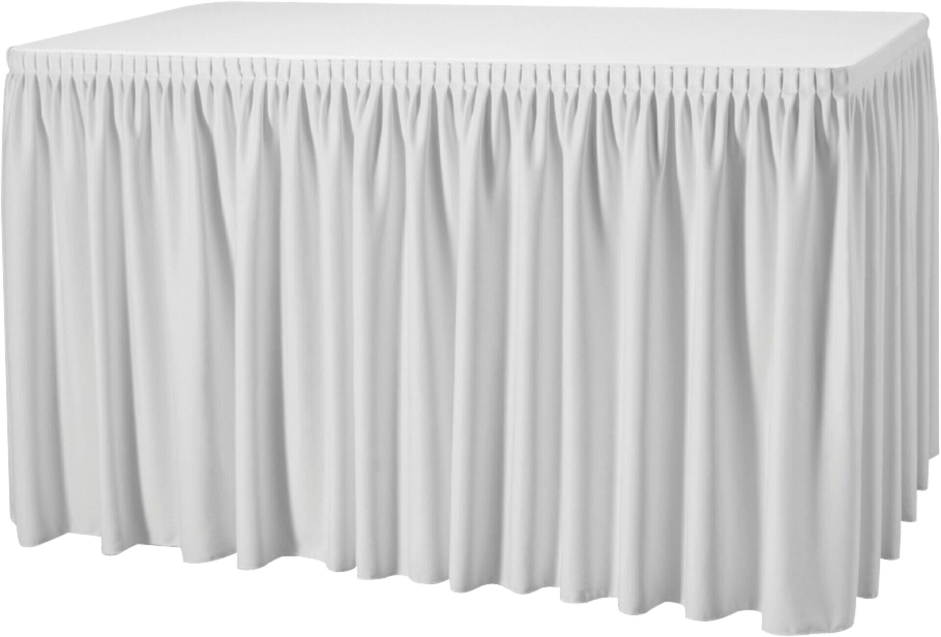 Skirting mit Plisseefalte "Excaliber" 580cm weiß