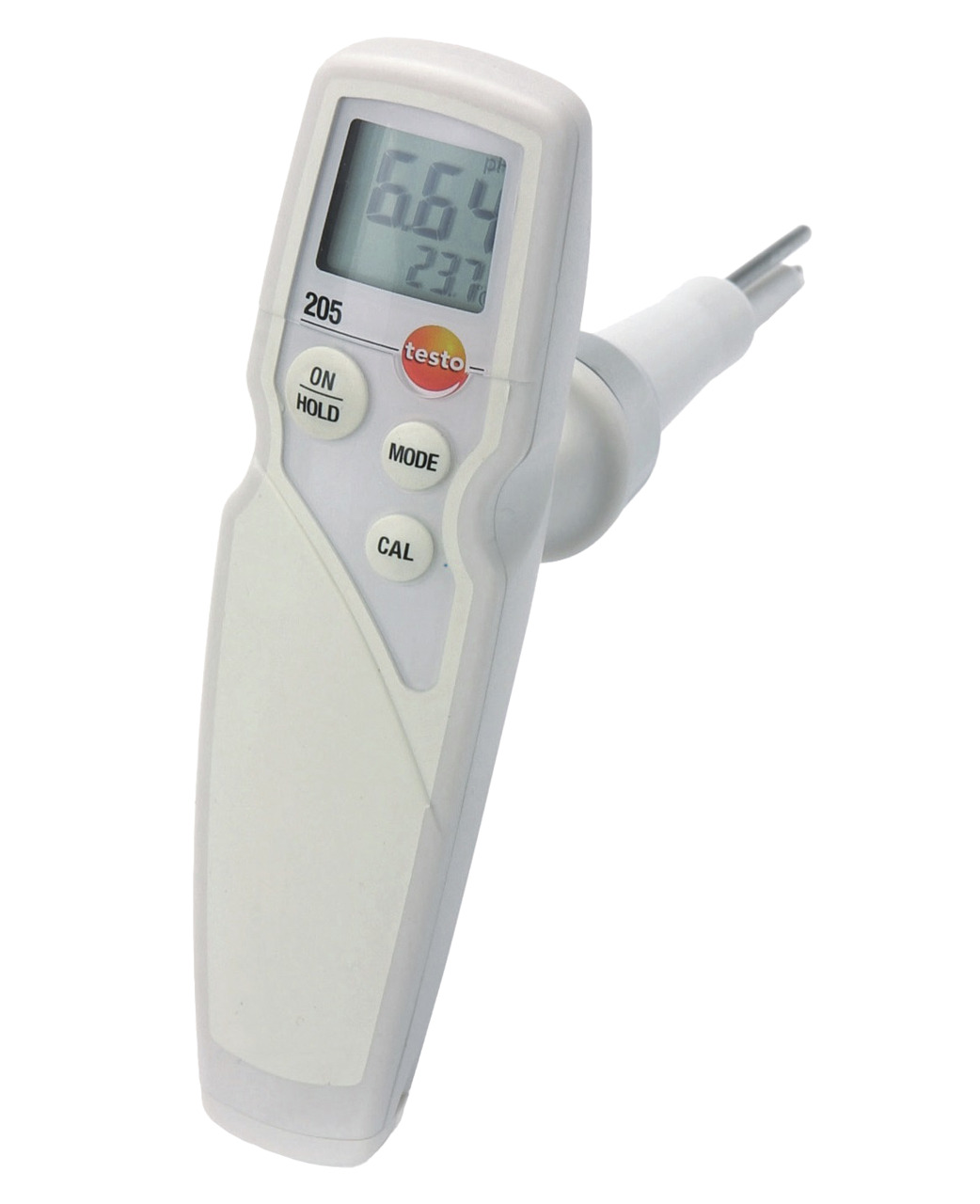 205 Einhand-pH-/Temperatur-Messgerät Set mit Einstechsonde
