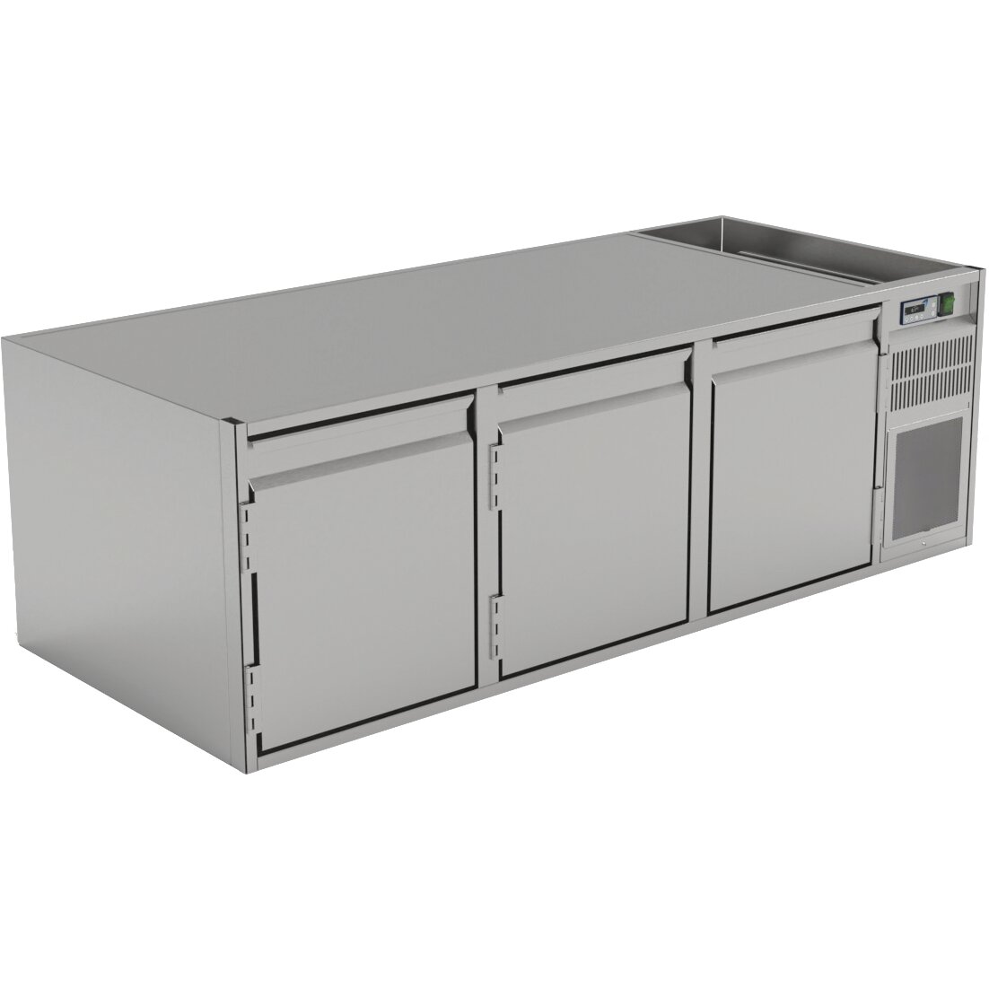 Kühltisch 3 Abteile UBE 3-46-3T MFR