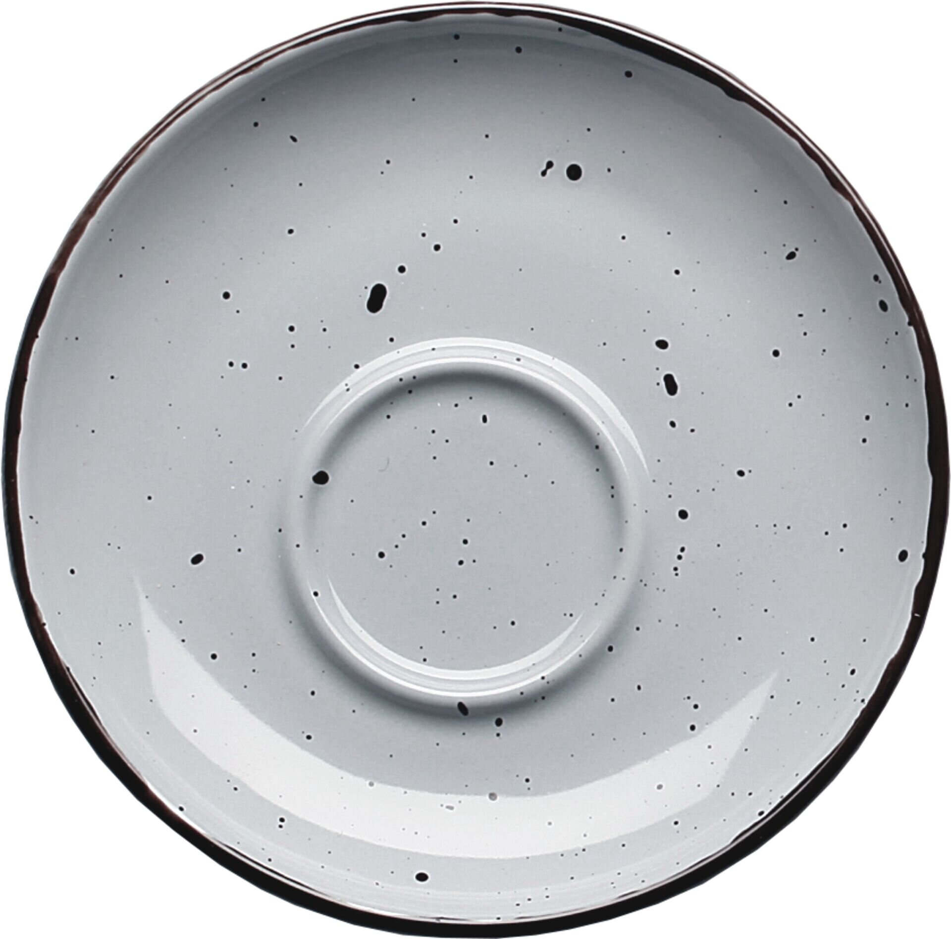 Porzellanserie "Granja" grau Tasse untere Espresso