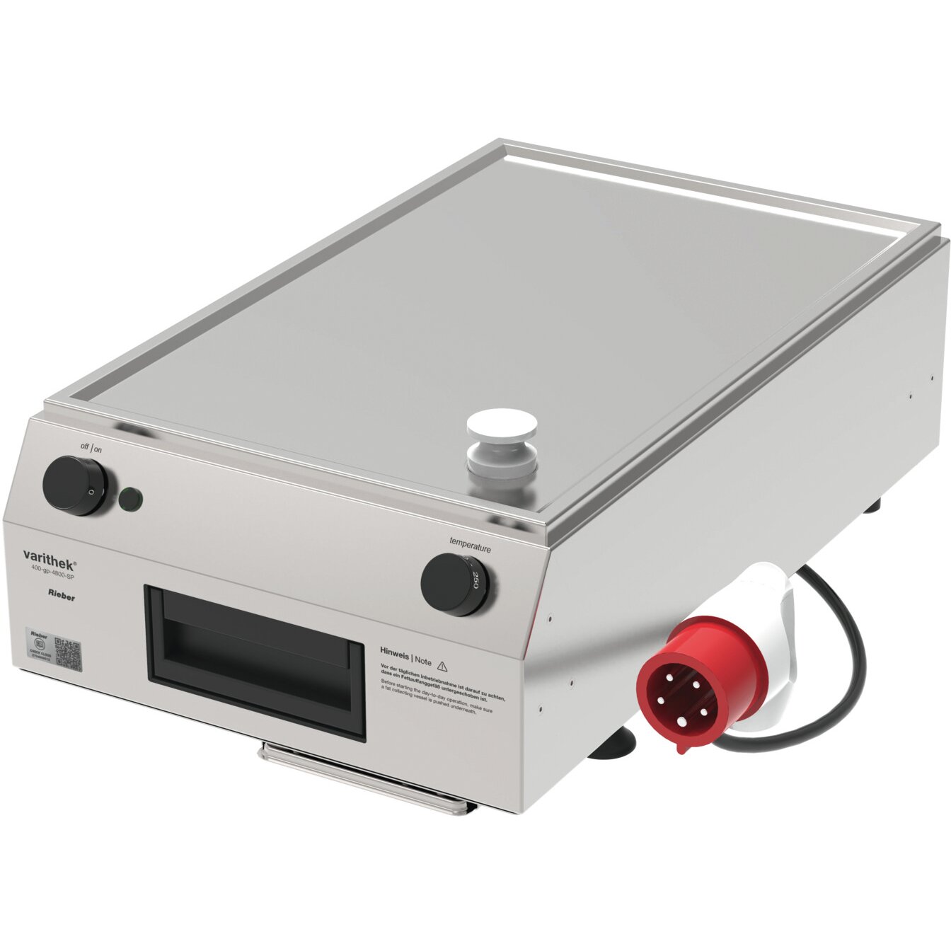 Grillplatte glatt / varithek 400-gp-4800-SP 2,5 / Auftischgerät