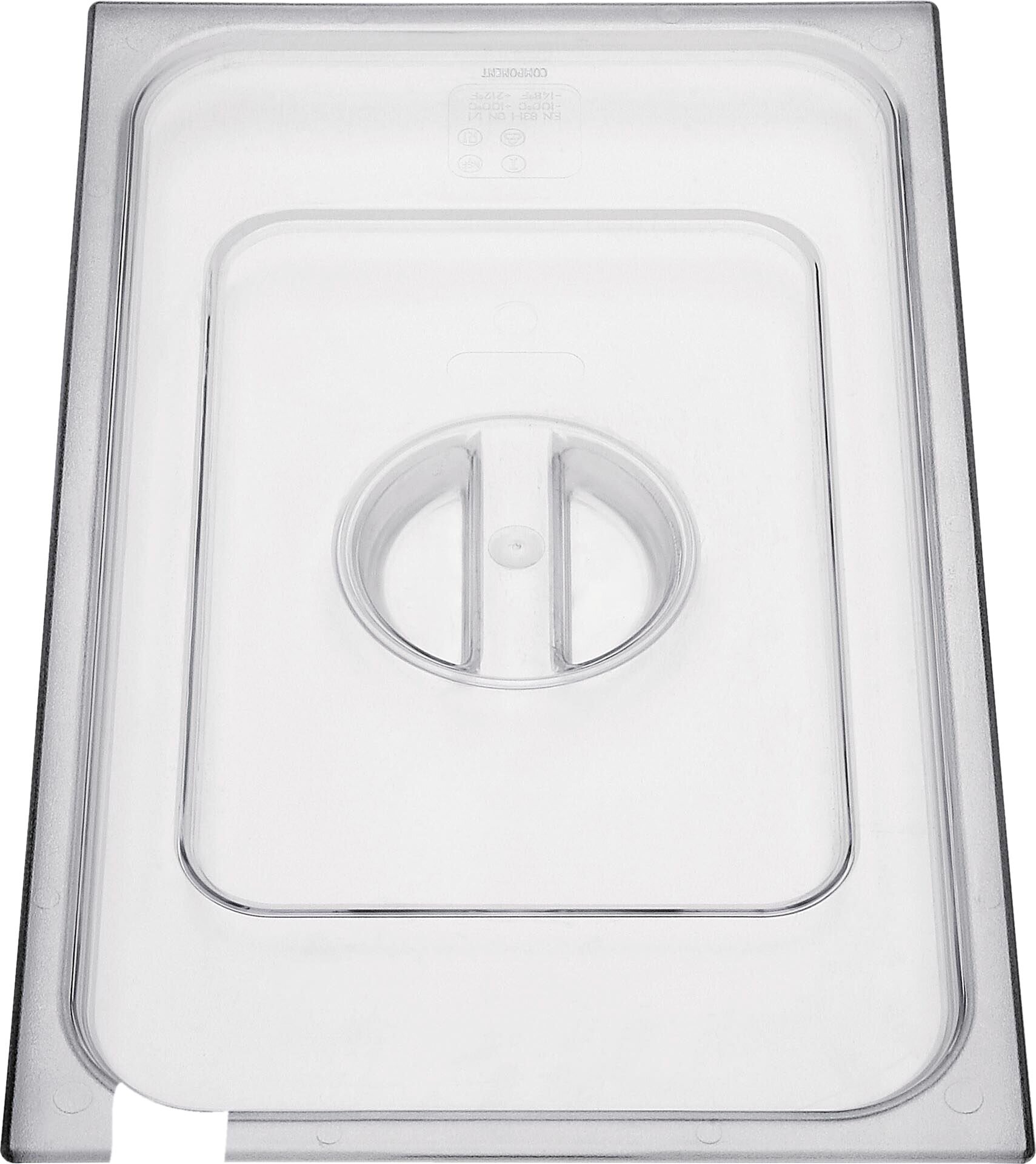 GN-Deckel mit Löffelausschnitt Polycarbonat für 1/2