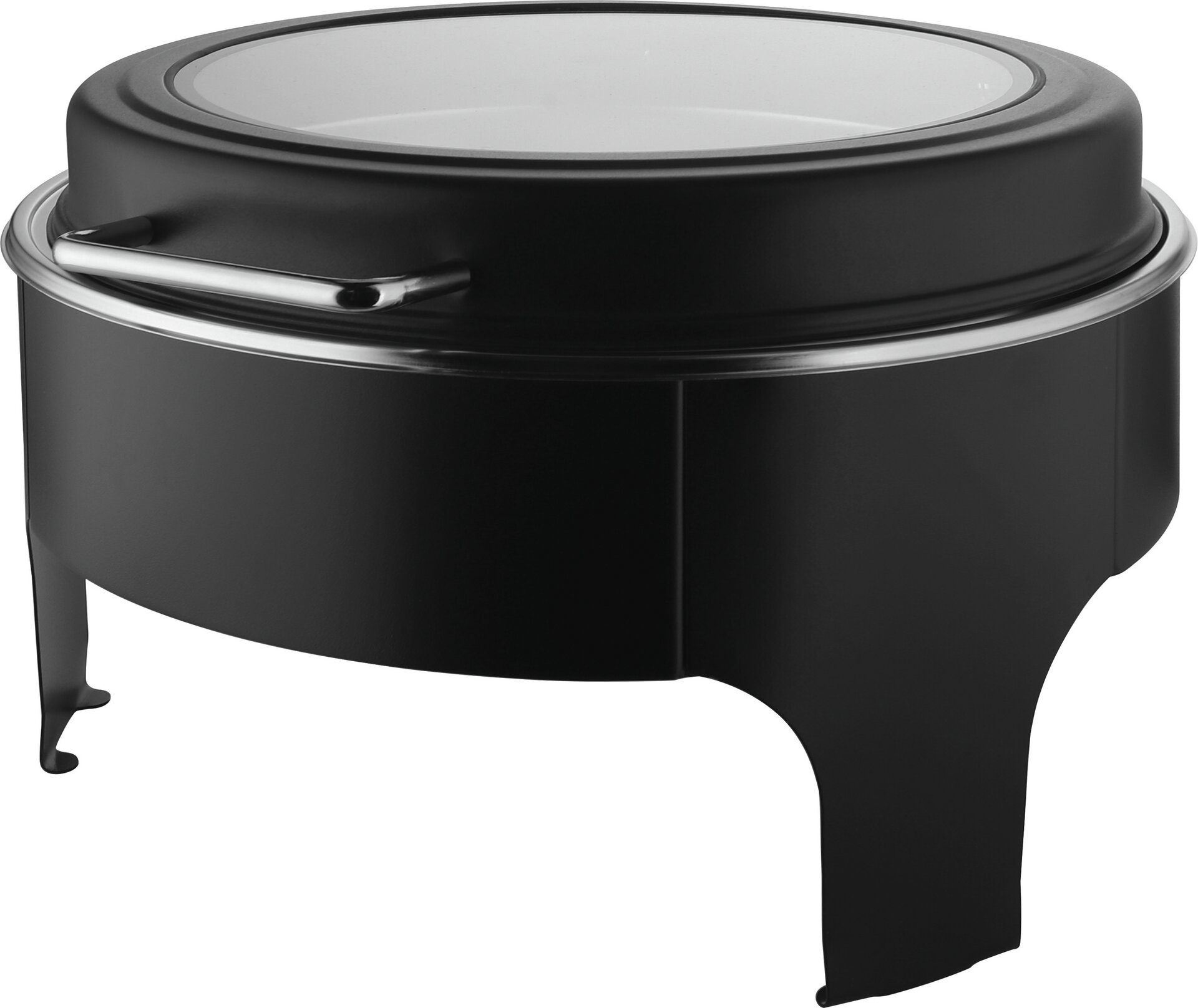 Chafing Dish rund, schwarz