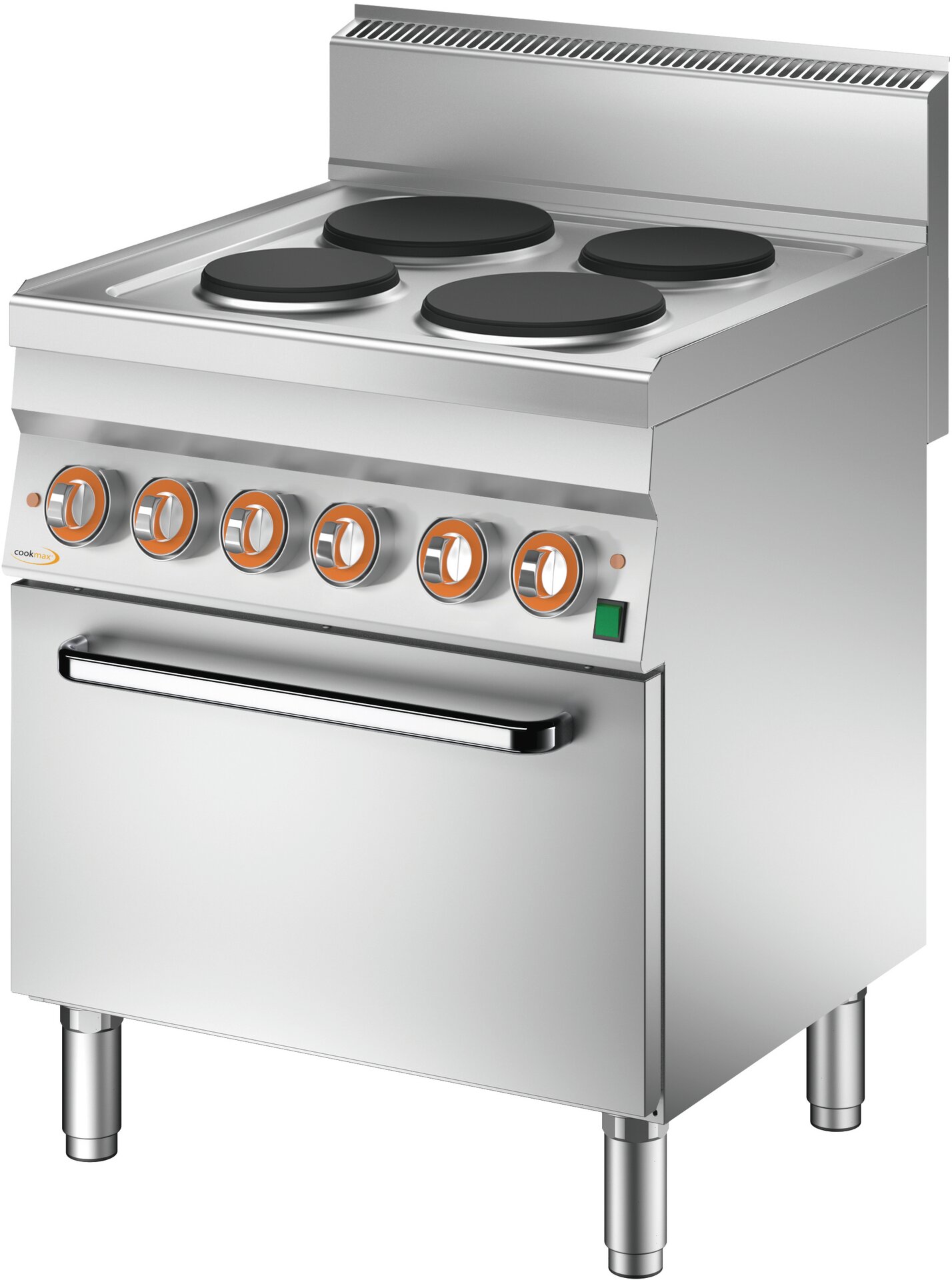 Elektro-Herd, Hochleistung, 4 Platten mit Elektro-Umluftbackofen