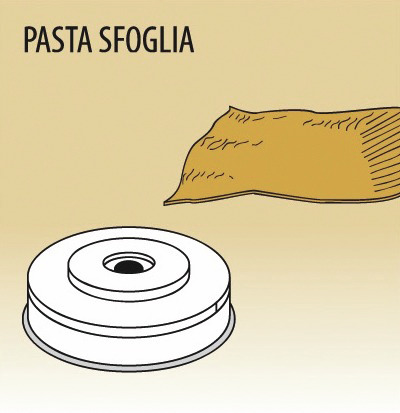 Matrize Pasta Sfoglia, für Nudelmaschine 516002 bis 516004