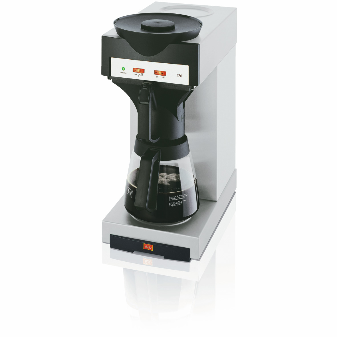 Filterkaffeemaschine, mit 1,8 l Glaskanne, 125 Tassen/h