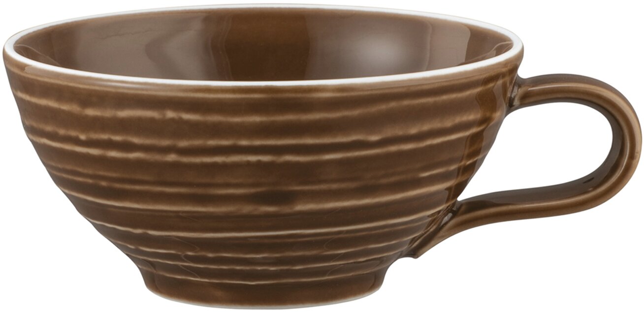 Terra, Teetasse mit Relief ø 109 mm / 0,14 l erdbraun