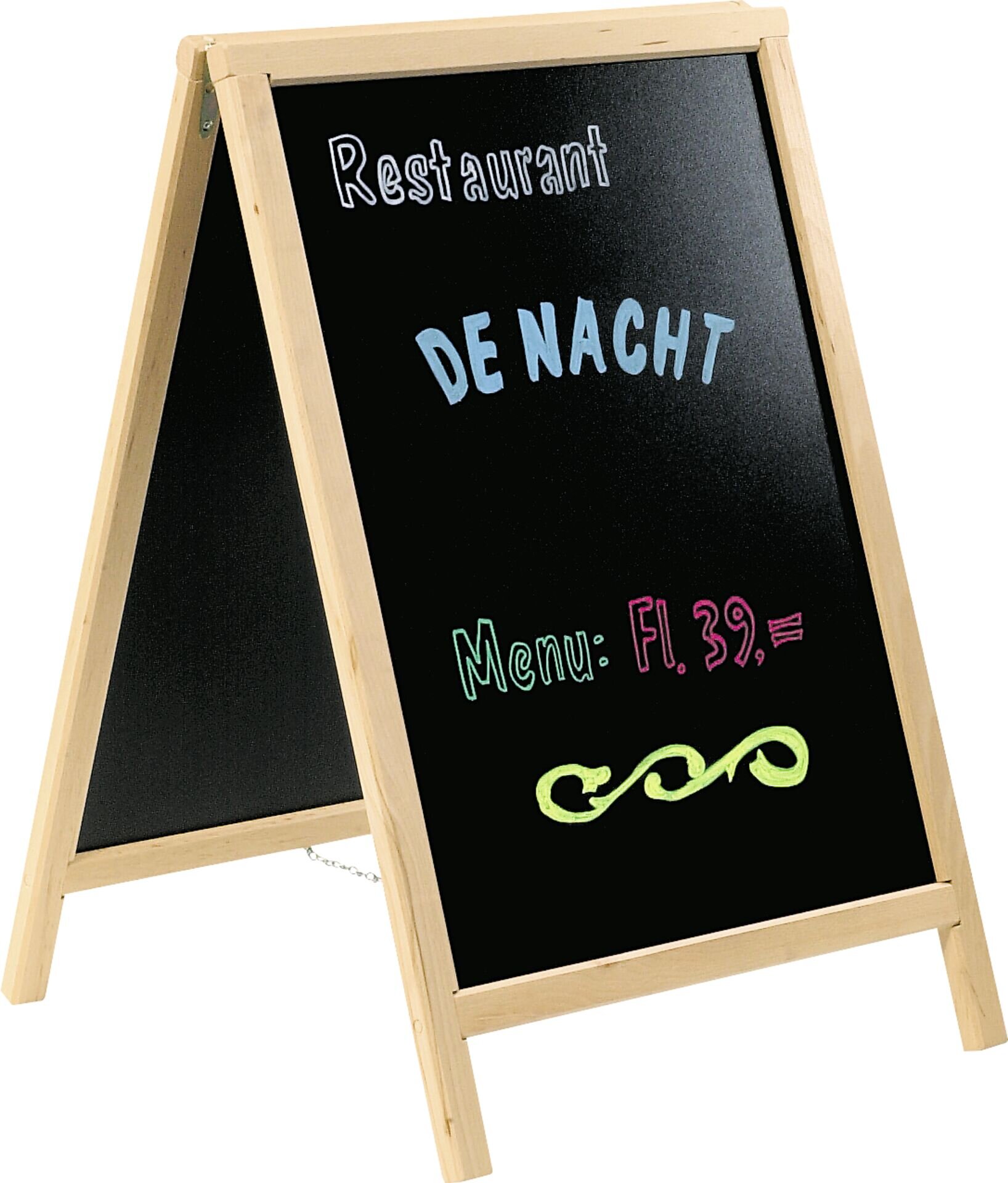 Standtafel doppelseitig, natur