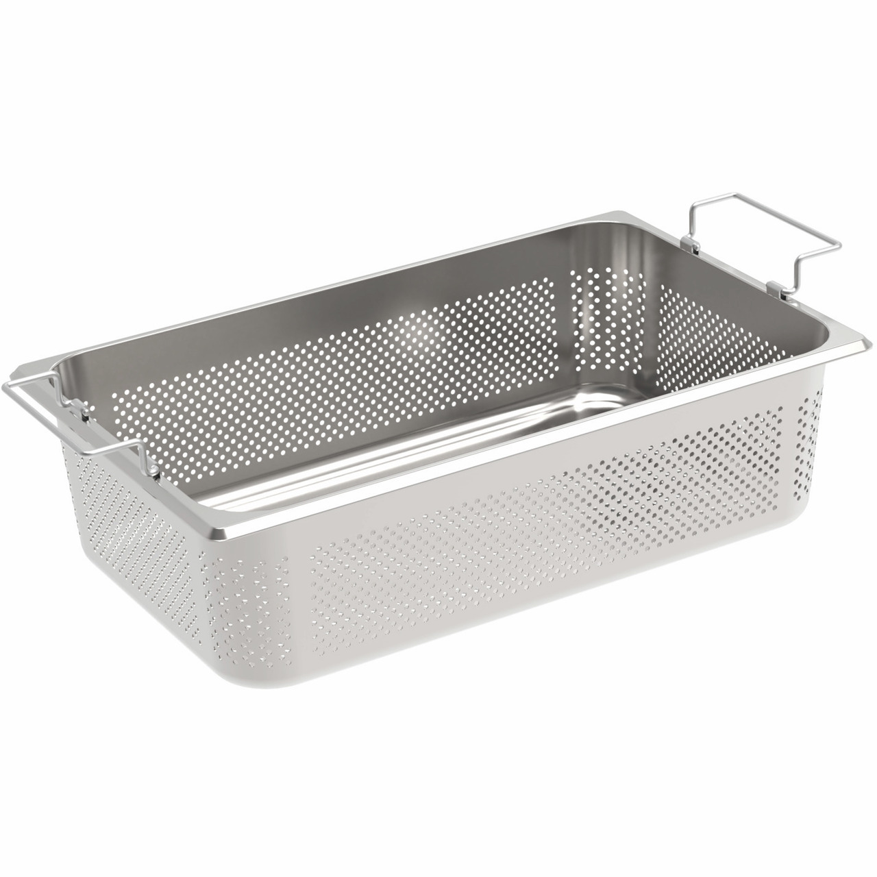 GN-Behälter GN 1/1 Typ 11144K / 325 x 530 x 140 mm gelocht + Stapelgriff