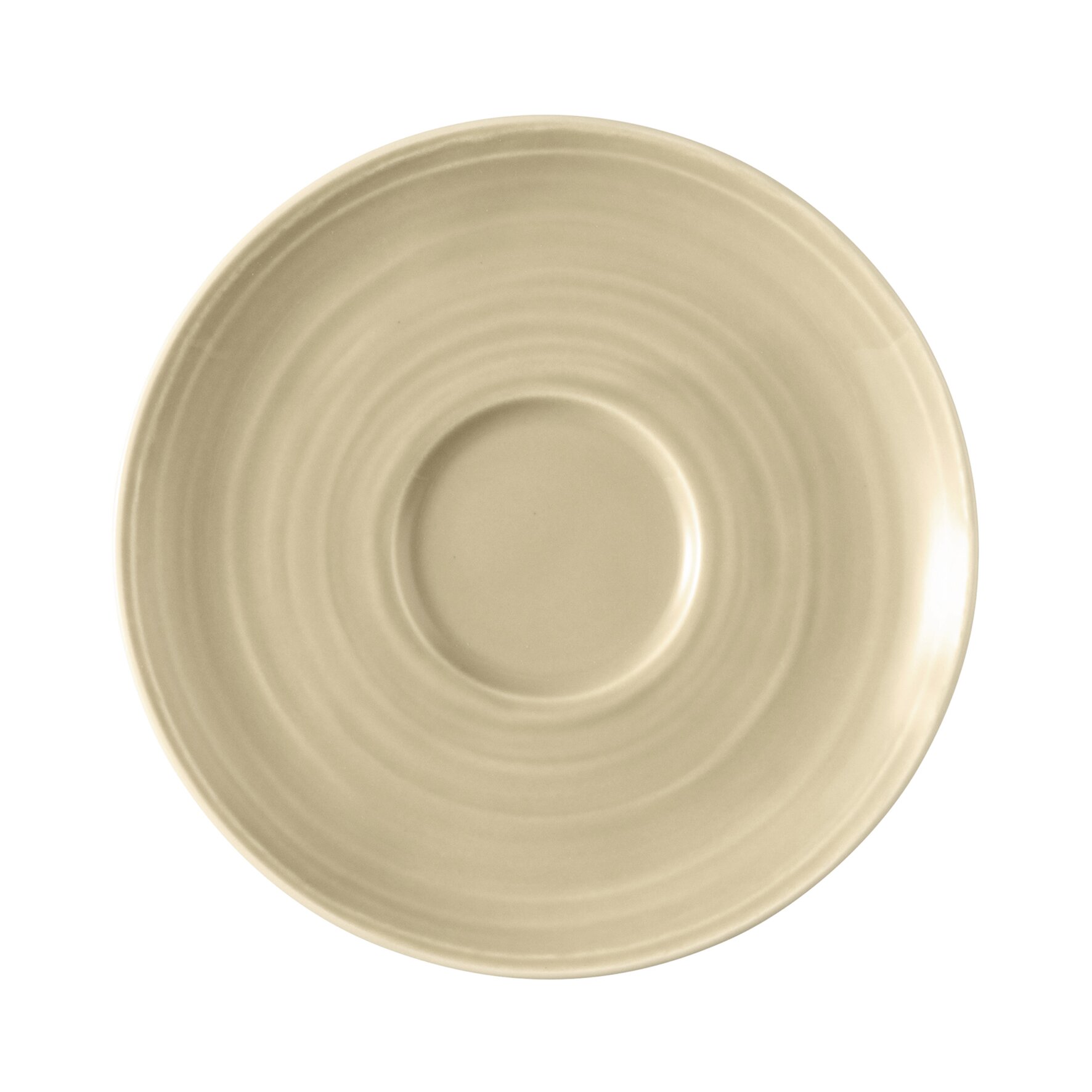 Terra, Kombi-Untertasse mit Relief ø 161 mm sandbeige