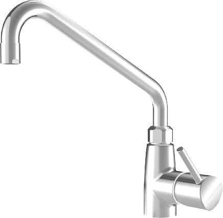 Hebelmischer Gastro / Ausladung 450 mm / Edelstahl