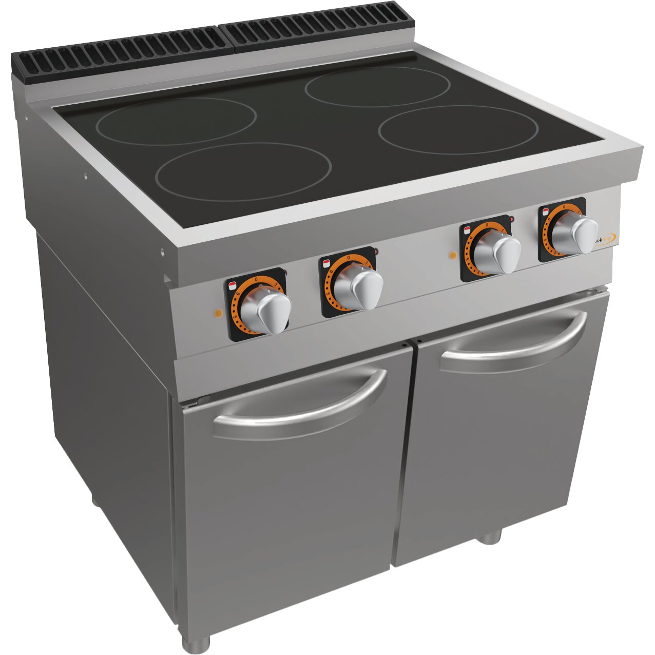 Ceran-Herd, 4 Zonen, mit Unterbau mit Türen