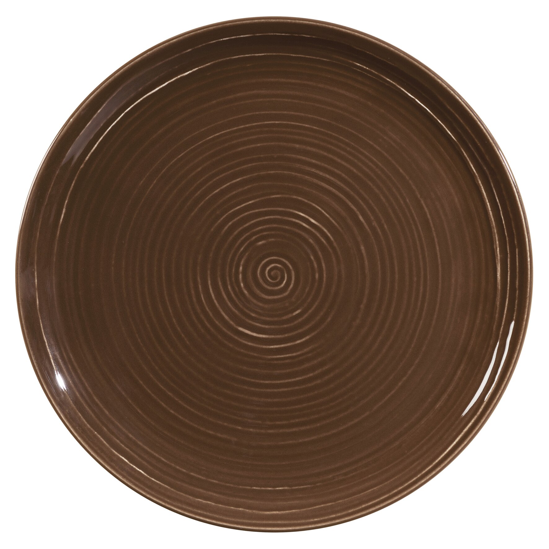 Terra, Speiseteller mit Relief ø 299 mm erdbraun