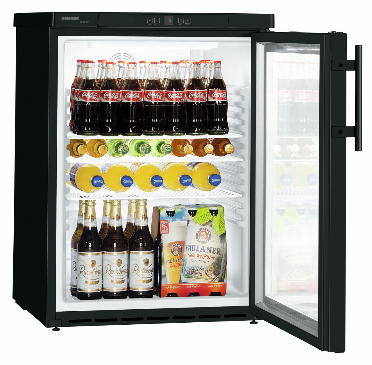 Kühlschrank ventiliert 148,00 l / FKUv1613-24.744 Premium schwarz 