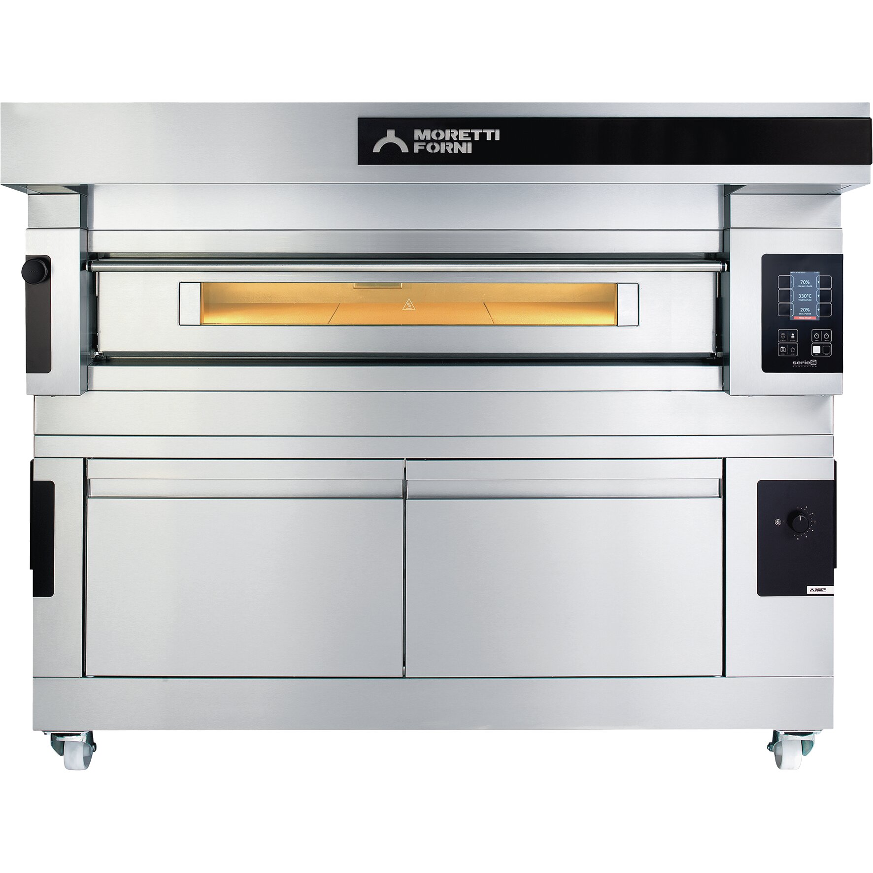 Elektro-Pizzaofen Moretti 1 Backkammer für 9 x Pizza 350 mm