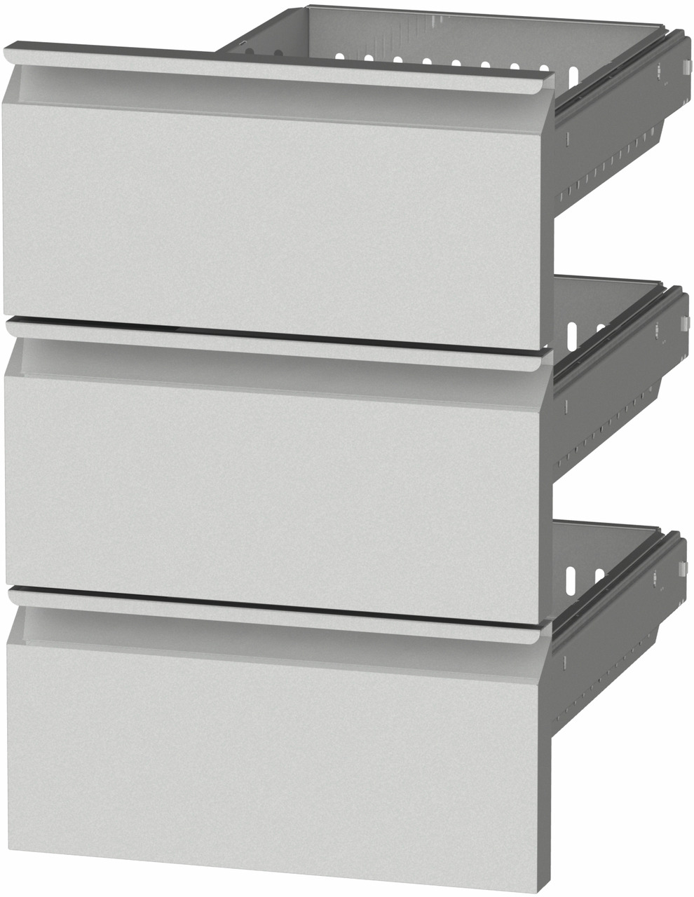 1/3 Schubladen links für silver Kühl- und Tiefkühltische Korpushöhe 650 mm