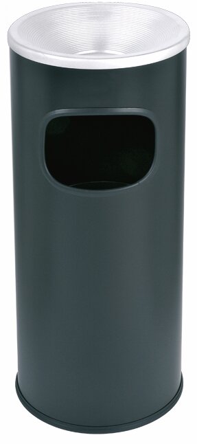 Ascher-Abfallkombination 30 l beschichtetes Metal schwarz