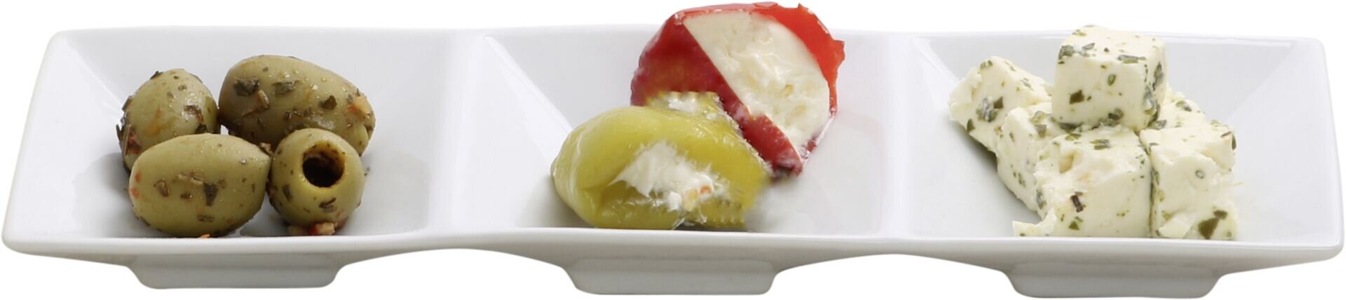 Schale Dip-Felder "Empire" 3 Felder 24x8cm