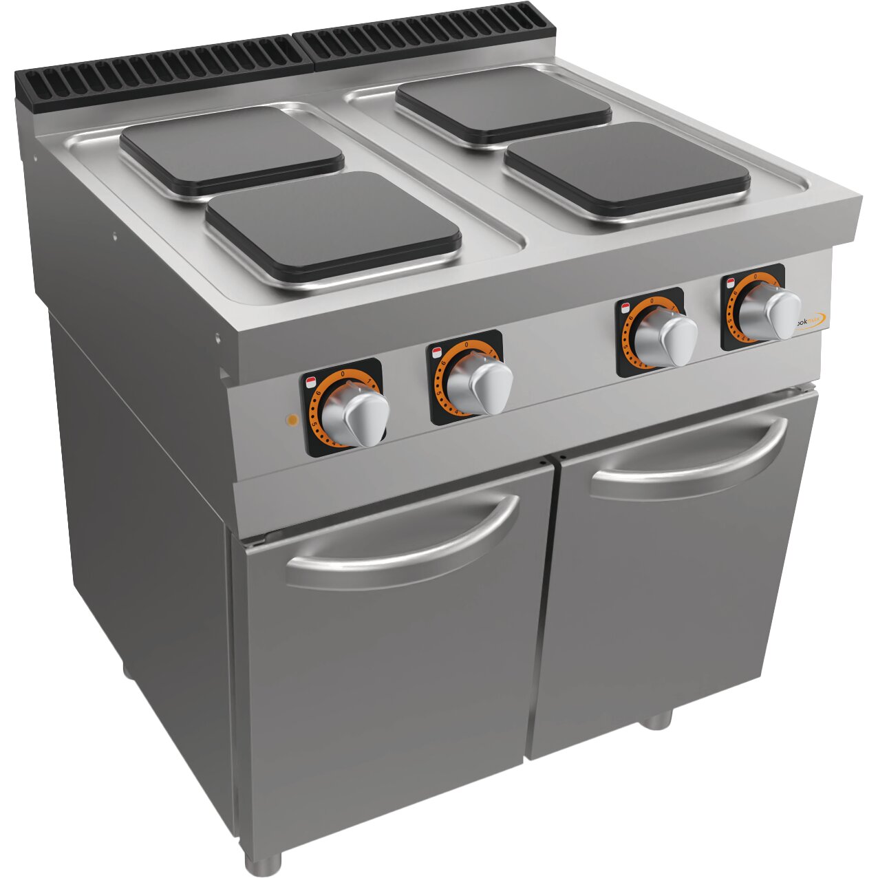 Elektro-Herd, 4 Platten, mit Unterbau mit Türen