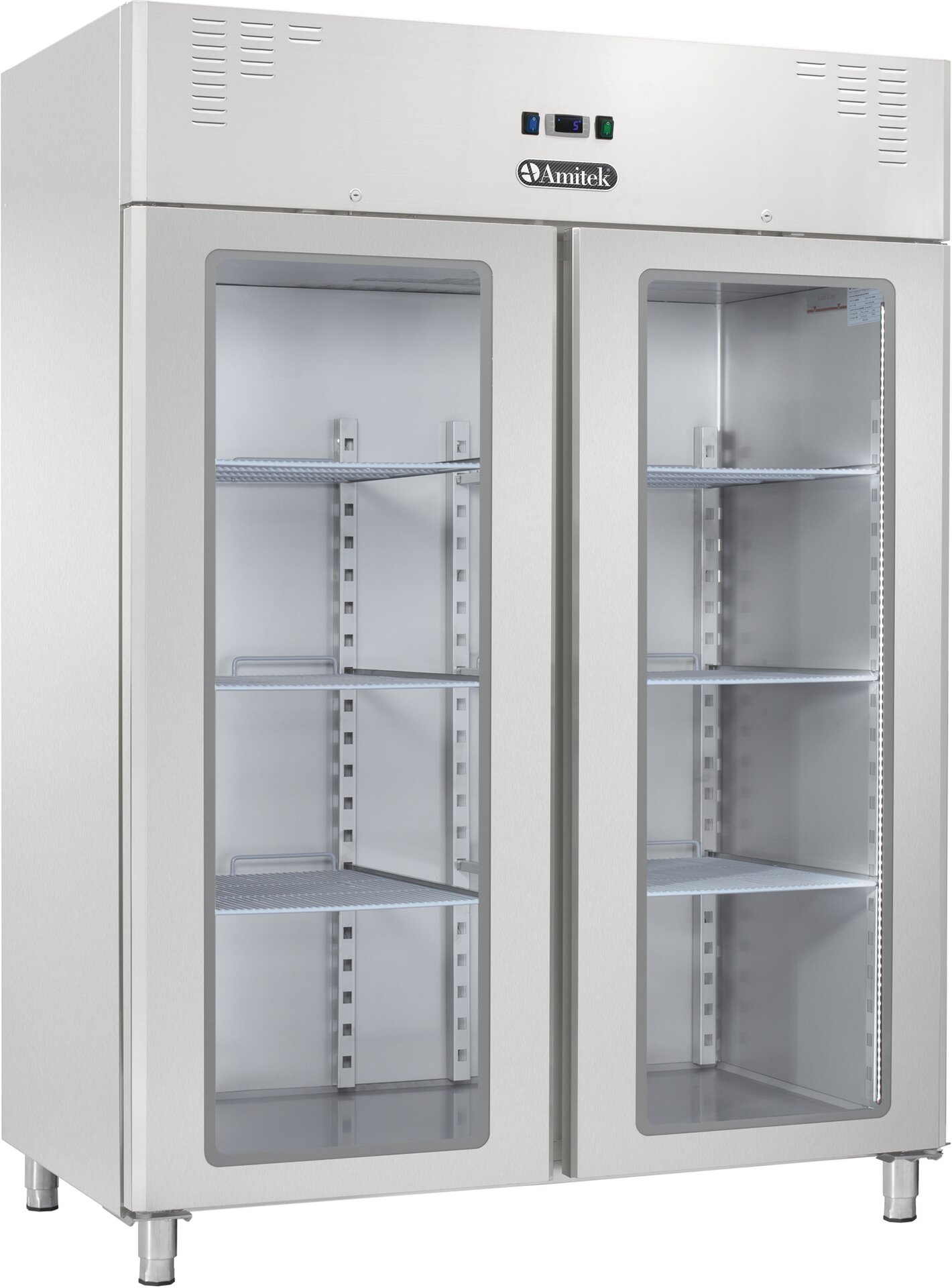 Kühlschrank mit Glastür, 1400 l, GN 2/1