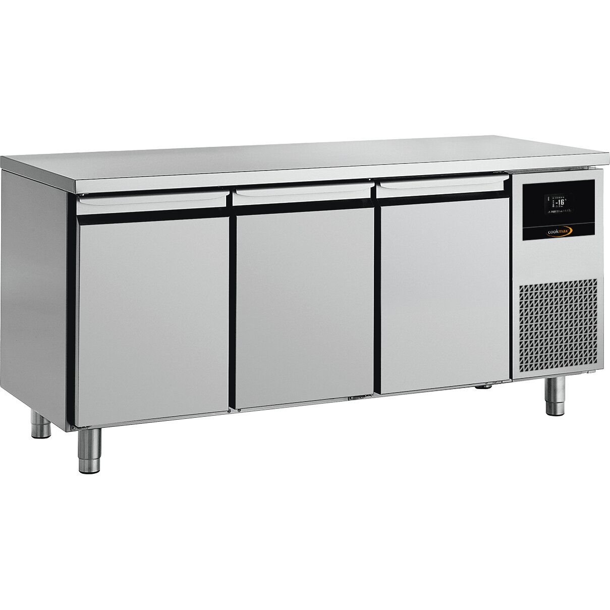 Tiefkühltisch GN 1/1 mit 3 Türen, ohne Aufkantung
