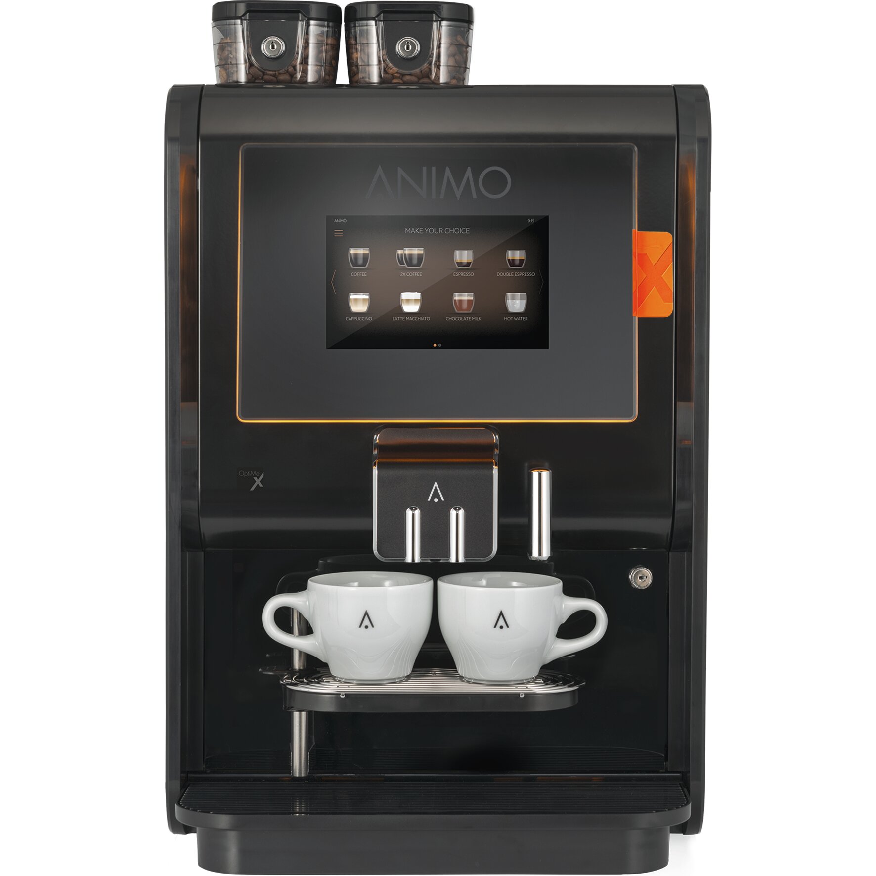 Kaffeevollautomat 2 x 2,30 l / OptiMe  X 22 / schwarz