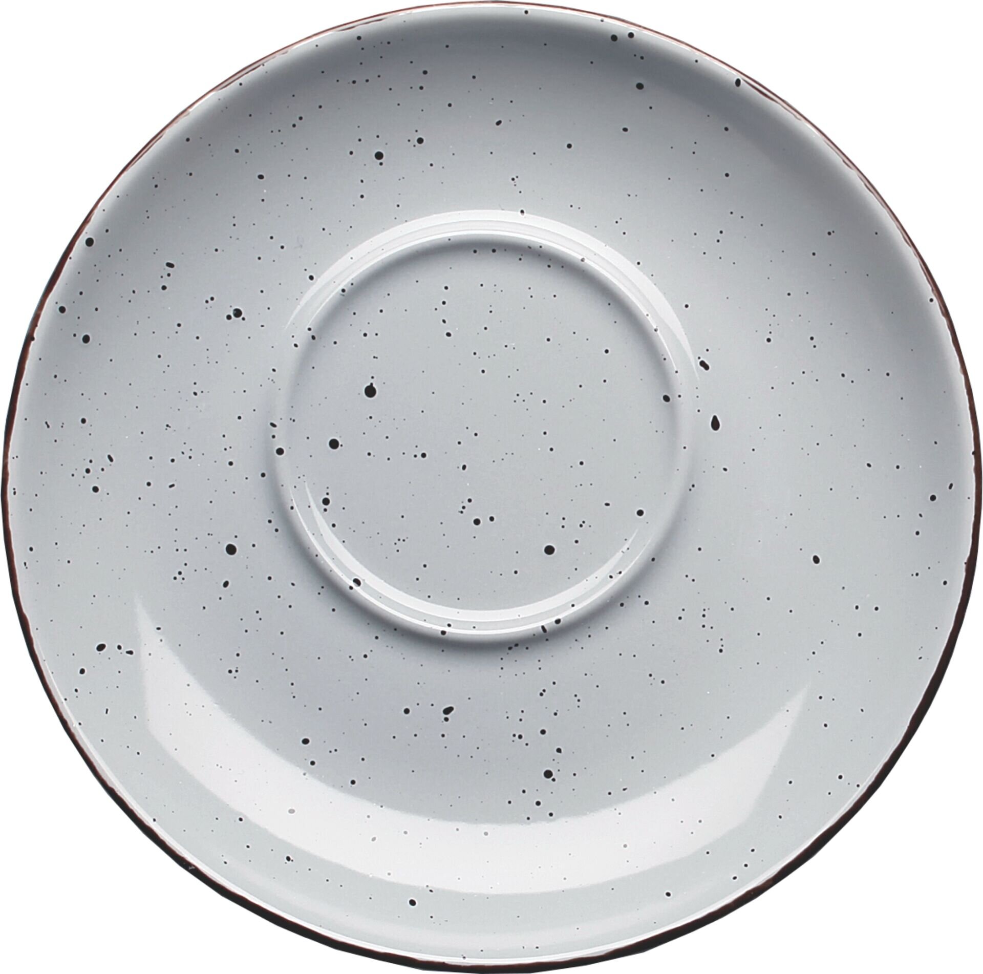 Porzellanserie "Granja" grau Tasse untere Kaffee Grande