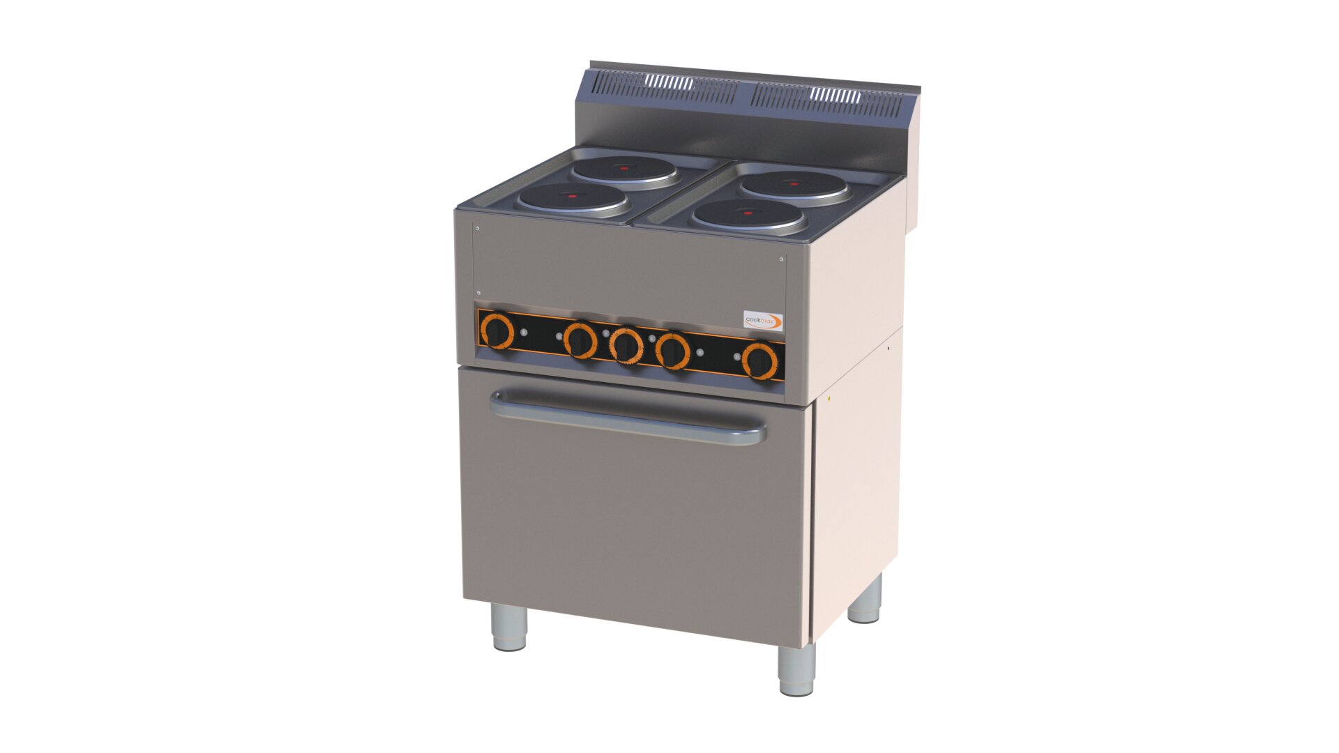 Elektro-Herd 4 Platten Heißluftofen 660 x 600 x 920 mm