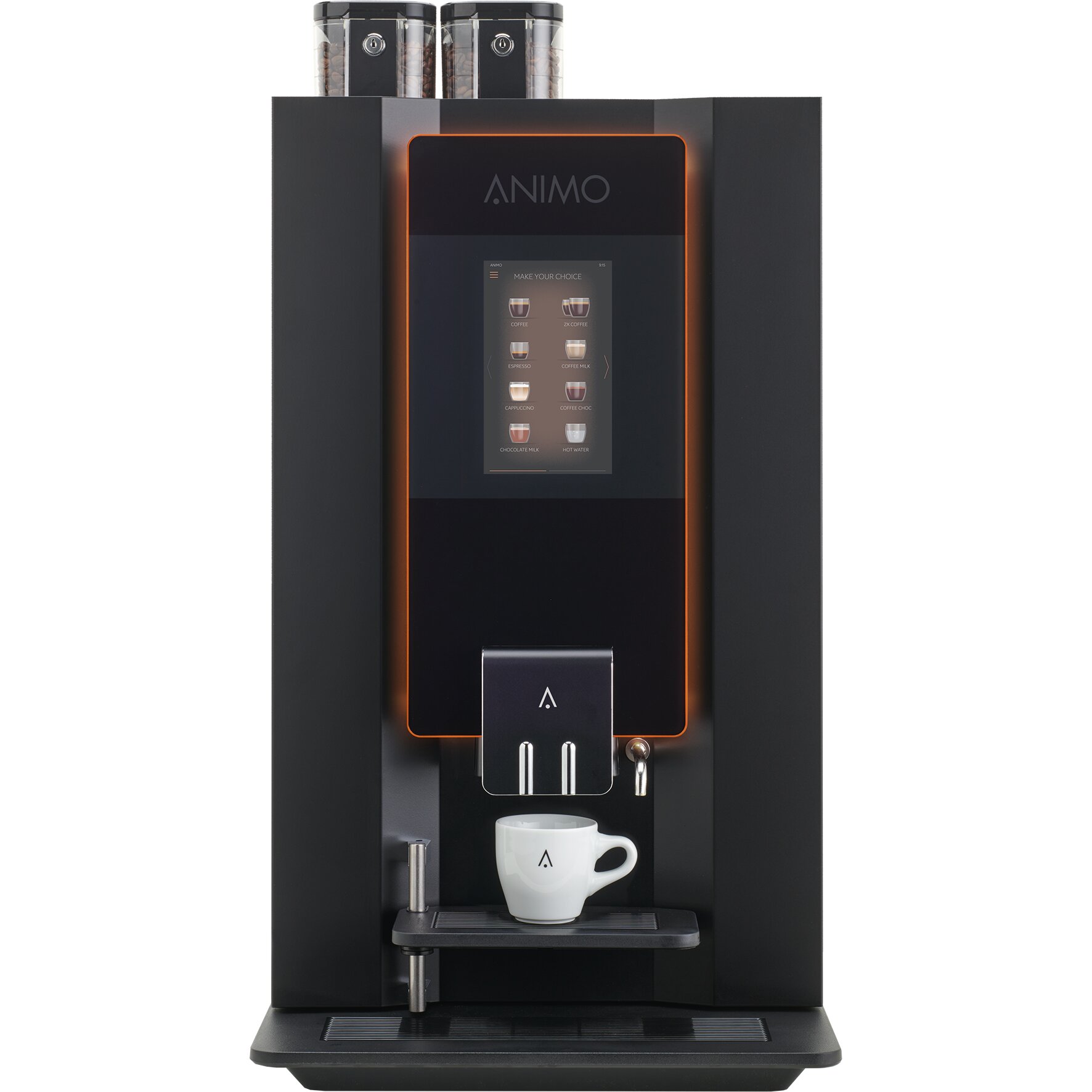 Kaffeevollautomat 2 x 0,90 l / OptiBean X 23 / schwarz