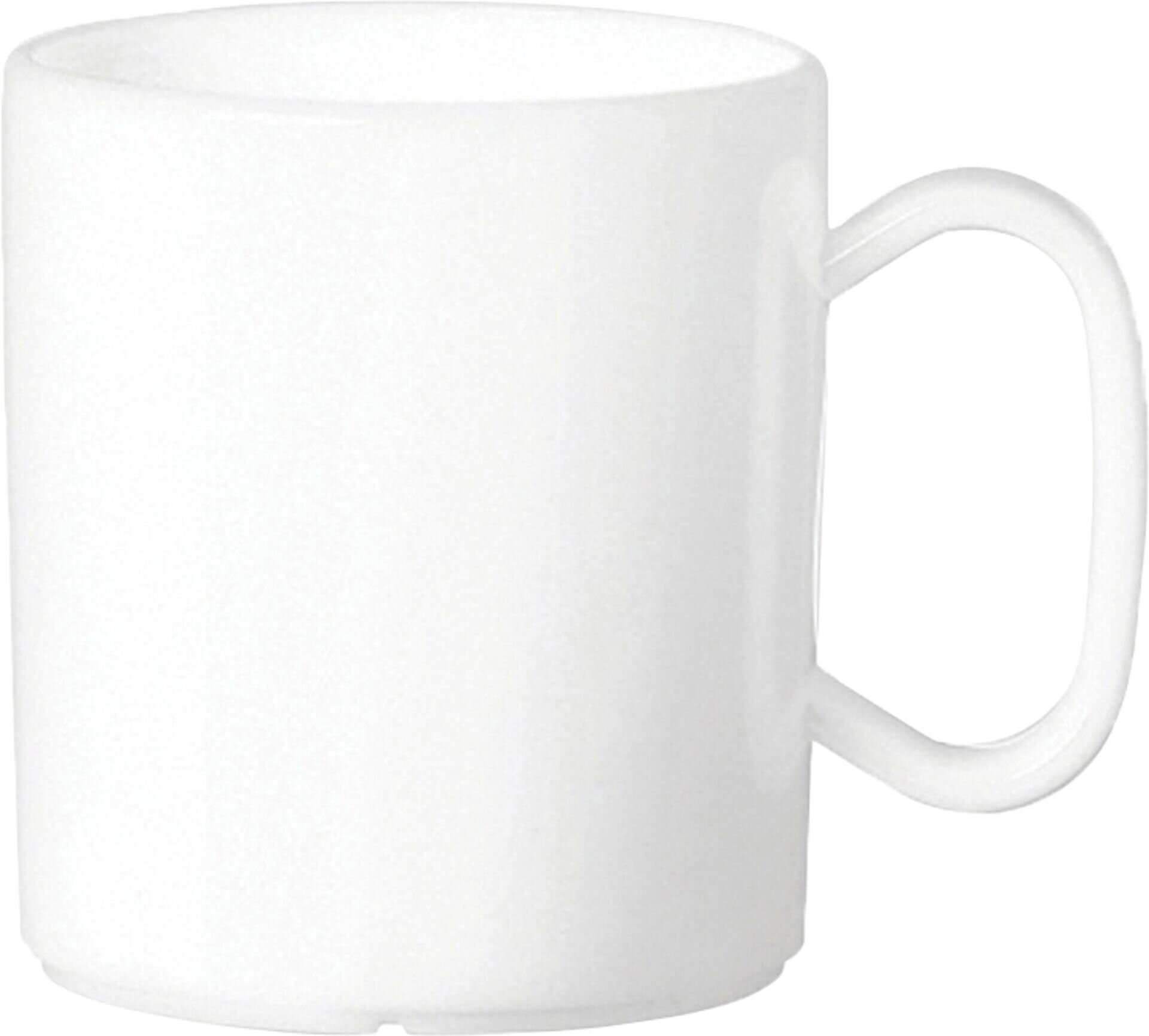 Becher "Colour" mit Henkel weiss