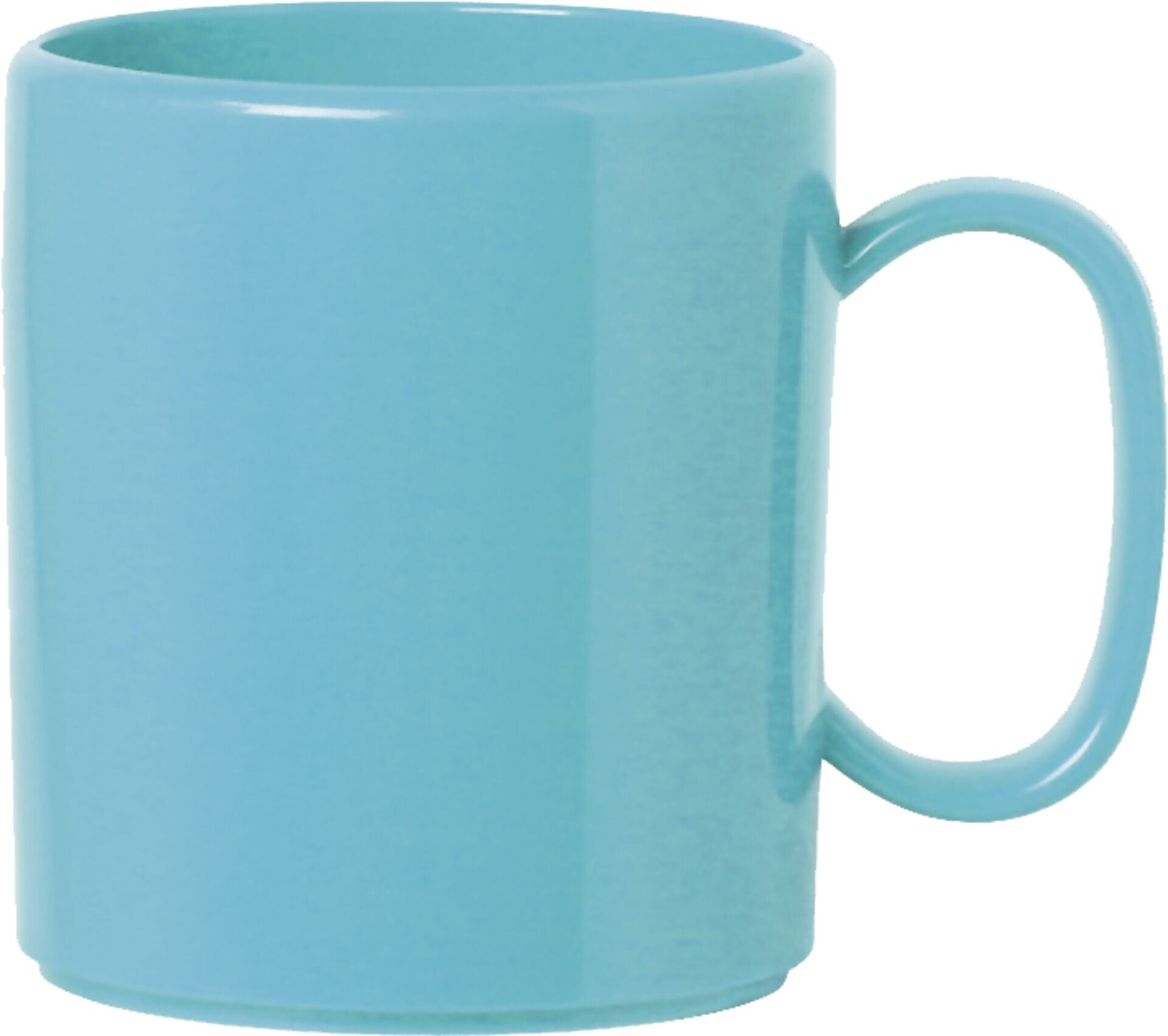 Becher "Colour" mit Henkel hellblau