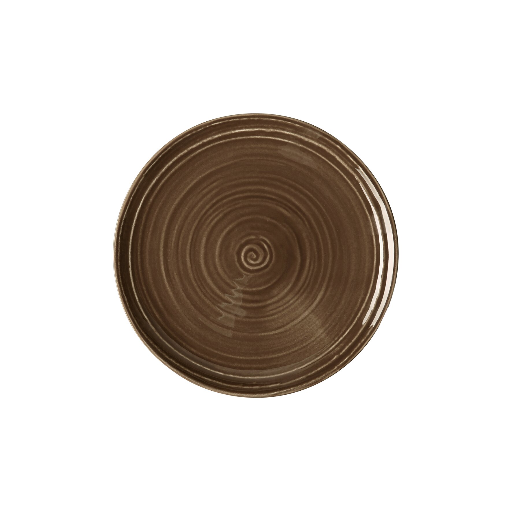Terra, Brotteller ø 177 mm erdbraun 