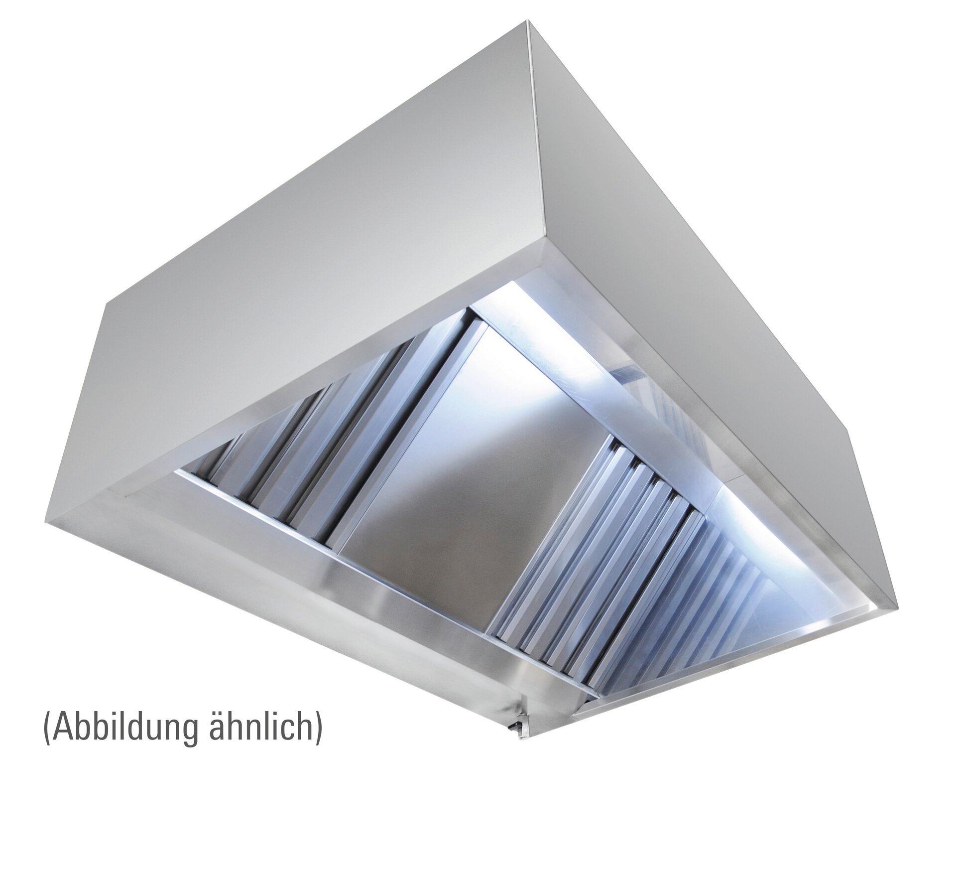 Wandhaube in Kastenform, 3000 x 1100 x 450 mm, Typ A